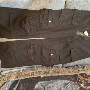 Fashion Nova Midnight Black Cargo Pants